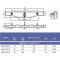 Переливная решетка Kripsol NMR 2520.C с тройным соединением 245х20 мм
