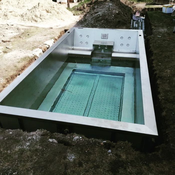 Переливная гидромассажная чаша, SPA