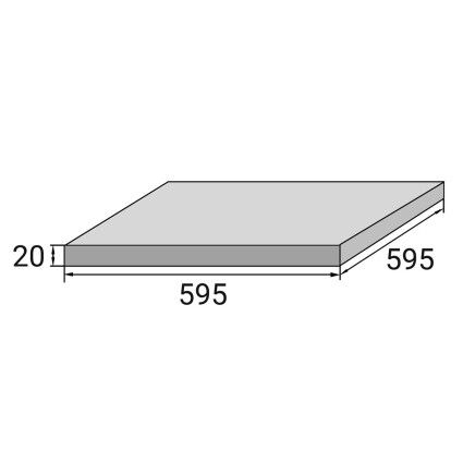 Плитка для террасы Aquaviva Granito Gray, 595x595x20 мм