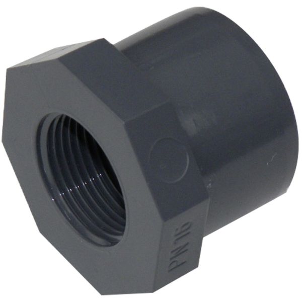 Редукционное кольцо ПВХ Praher с резьбой, d50х1/2" 
