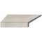Угловой Г-образный элемент бортовой плитки Aquaviva Patio Soft Grey, 600x345x50(20) мм (левый/45°)