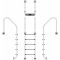Лестница для бассейна Emaux Standard SLF515-SR (5 ступеней), AISI-304