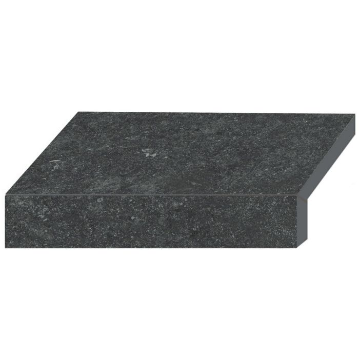 Бортовая Г-образная плитка Aquaviva Stellar Dark Grey, 600x345x50(20) мм