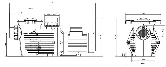 Насос Hayward HCP36303E IE3 (380 В, 36 м3/ч, 3 HP)