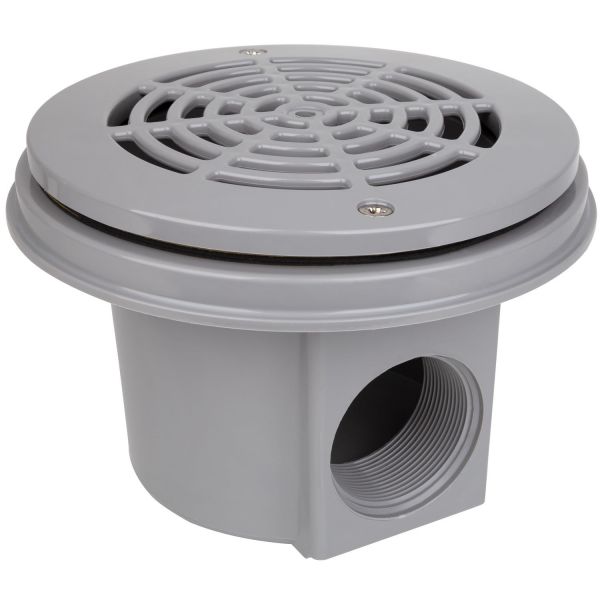 Bottom drain Hayward 3253LGPAK2 2" for liner (set of 2 pcs), light gray