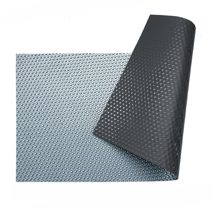 Солярное покрытие Aquaviva Platinum Bubbles Gray 500 мкм, ширина 5 м (50 пог. м), серебристый/серый