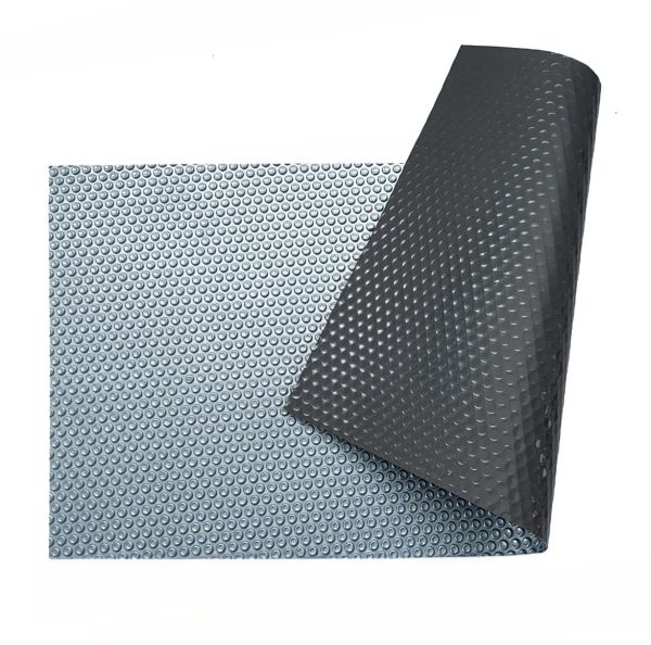 Солярное покрытие Aquaviva Platinum Bubbles Gray 500 мкм, ширина 7.5 м (30 пог. м), серебристый/серый