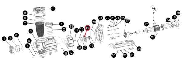 Крыльчатка насоса SLP300/300Т, (A03070173 №18)