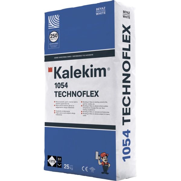 Высокоэластичный клей для плитки Kalekim Technoflex 1054, C2TE S1 (25 кг) 
