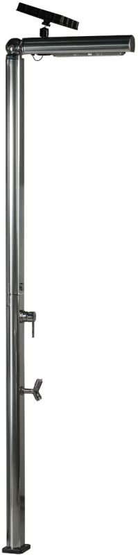 Душ уличный Aquaviva Quick с LED подсветкой и мойкой для ног, алюминий Q825/9007-QL
